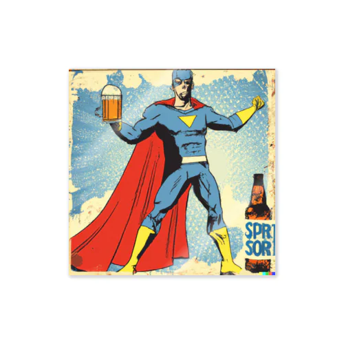 スーパーヒーローだって飲みたい Sticker