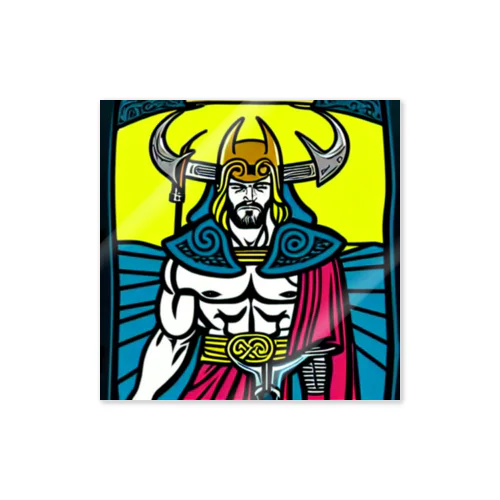-The World Gods- #004 Odin Sticker