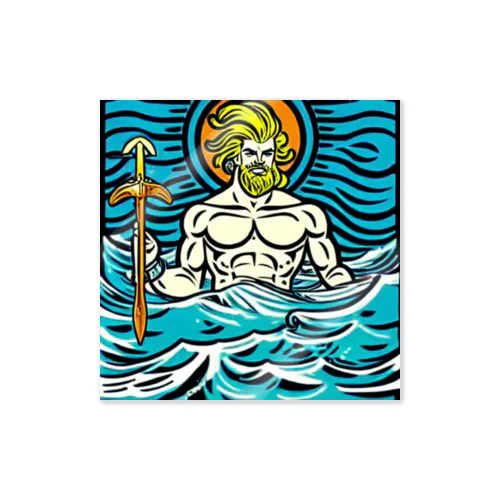 -The World Gods- #006 Poseidon ステッカー