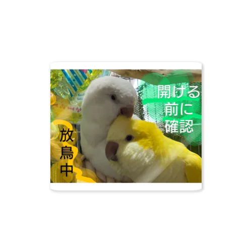 放鳥中１ 스티커