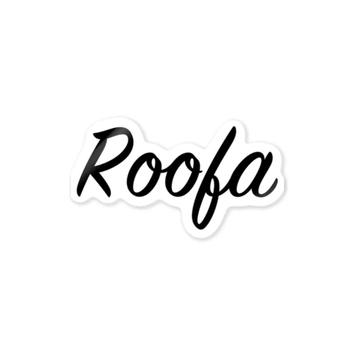 Roofa Black Logo Sticker