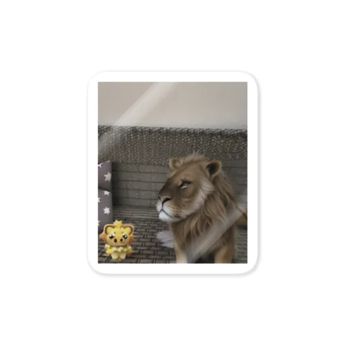 ライオンとライオン Sticker
