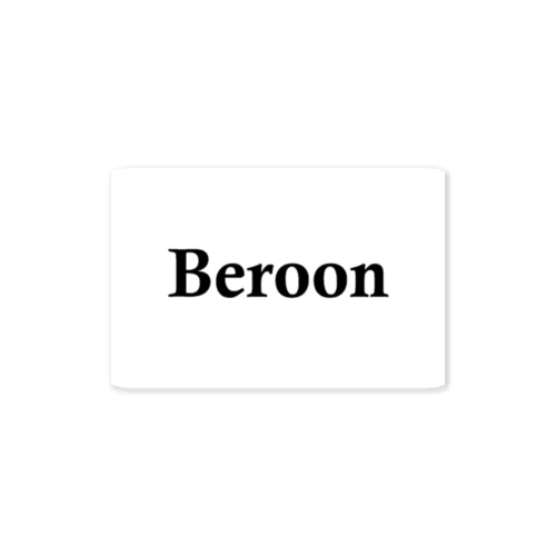 Beroonパーカー ステッカー