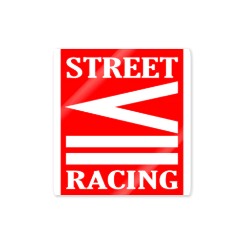 東洋板金　street≦racing red シリーズ ステッカー