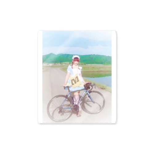 メイドさんと自転車 Sticker