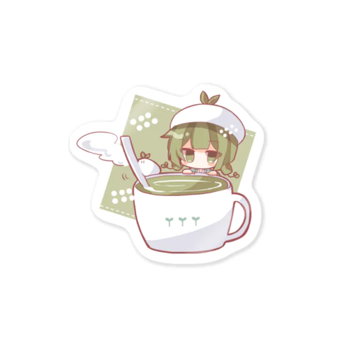 抹茶ラテ Sticker