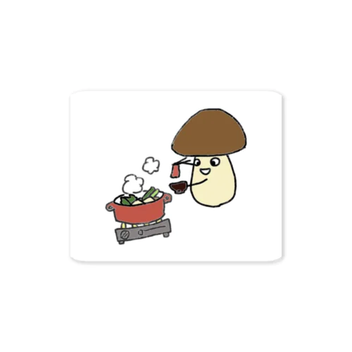 すき焼き大好ききのこちゃん Sticker