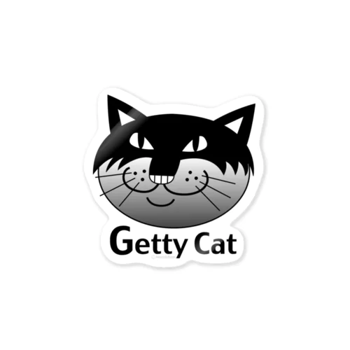 ネコのゲッティ/Getty Cat Sticker