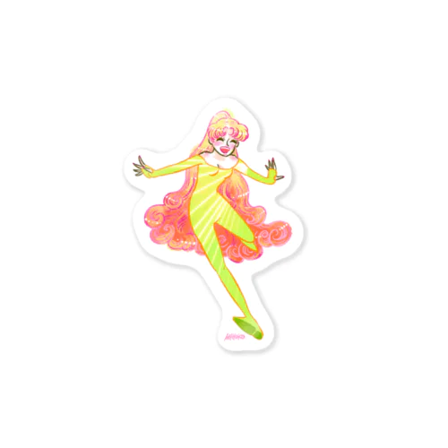 SFガール　オレンジ Sticker