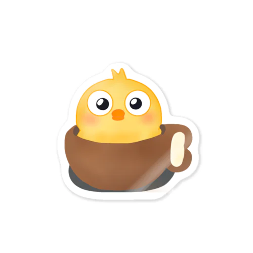 ひよこマグカップ🐥☕️ ステッカー