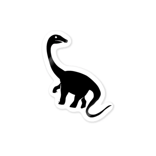 ブロントサウルス(黒) Sticker
