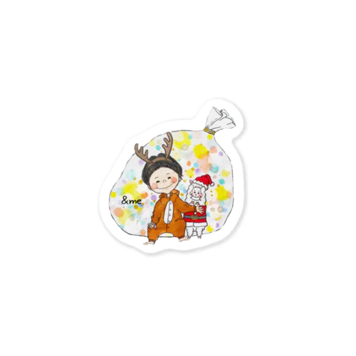 【Xmas】＆me Sticker