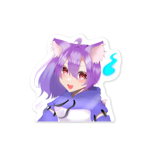 紫狐の手書きグッズ Sticker