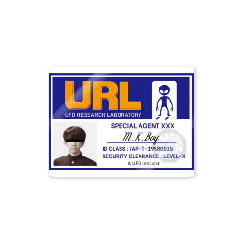 URLのIDカード ステッカー