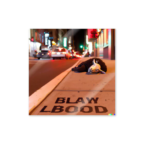 lamb lies down on broadway Sticker