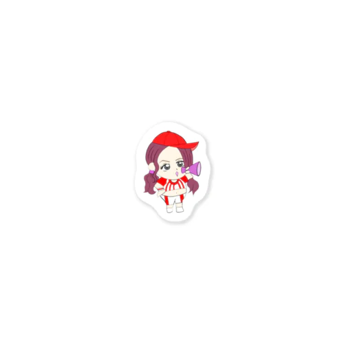 野球女子うららん Sticker