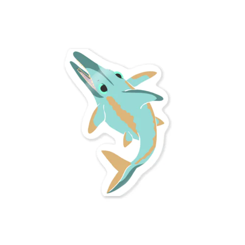 イクチオサウルス(水色) Sticker