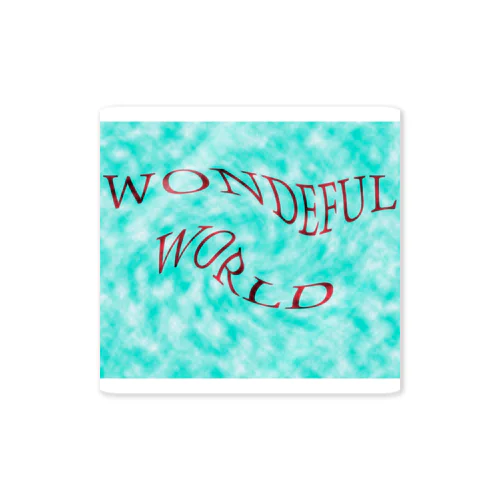 Wondeful World ステッカー