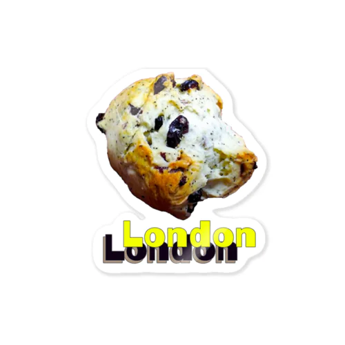 LONDON　紅茶とレーズンのスコーン　ロンドン Sticker