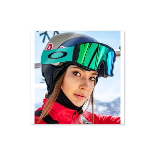 Eileen Gu American born freestyle skier ステッカー