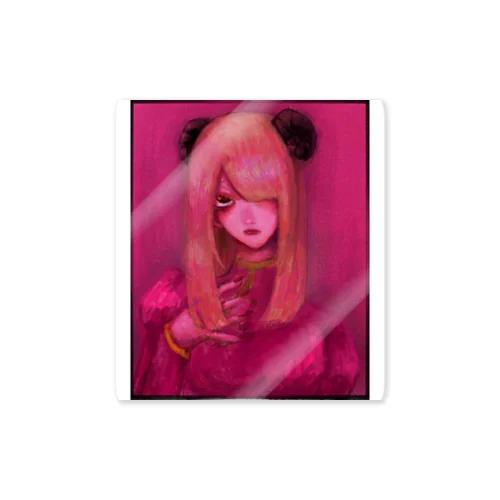  pink girl  Sticker