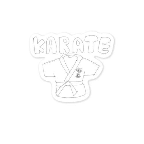 Karate-man origin Sticker