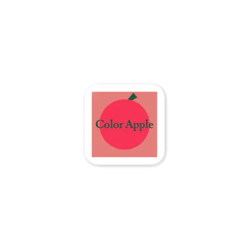 ColorAppleロゴ ステッカー