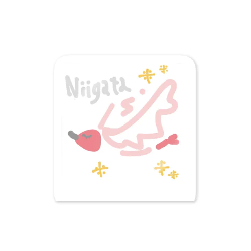 キラキラトキメキニイガタトキちゃん Sticker