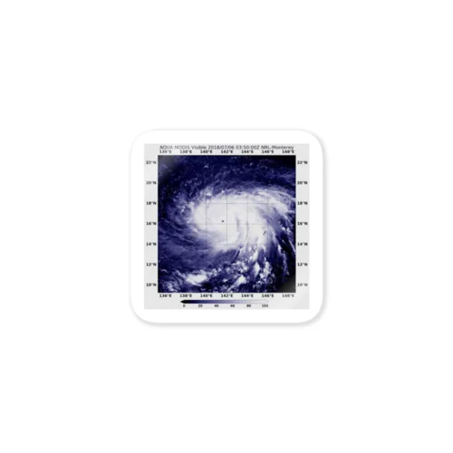2018年最強台風マリア Sticker