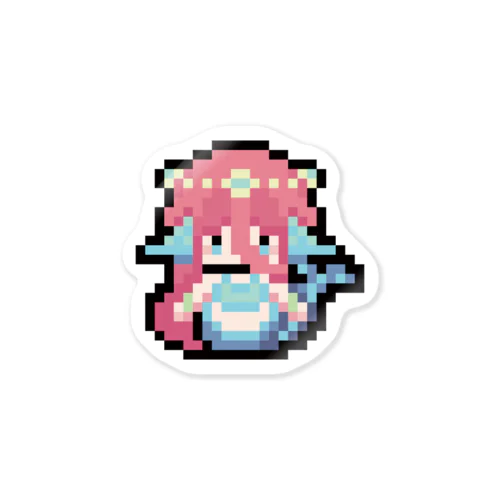 ドット絵物語♡人魚姫 人魚姫ちゃんver. ステッカー