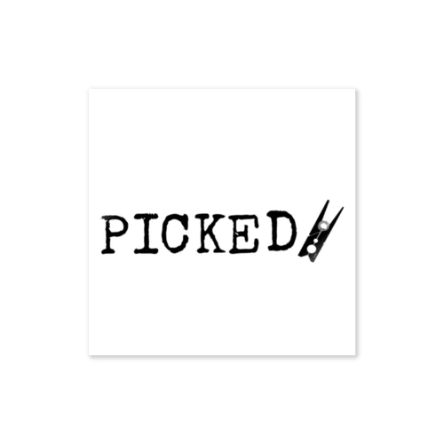 PICKED (clip) Sticker