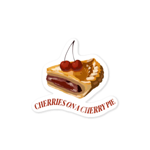 CHERRIES ON A CHERRY PIE ステッカー