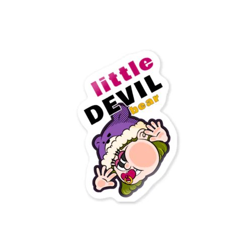 Little devil bare Sticker