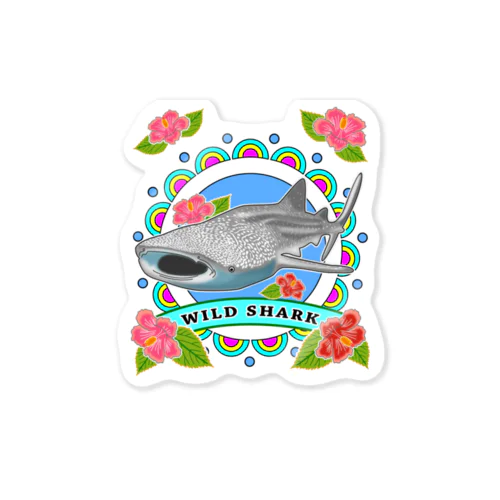 WILD SHARK  ジンベエザメ Sticker