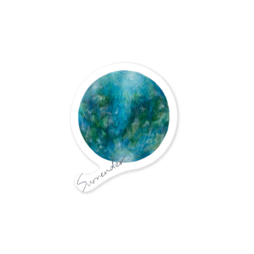 惑星シリーズ"from planets"Neptune Sticker