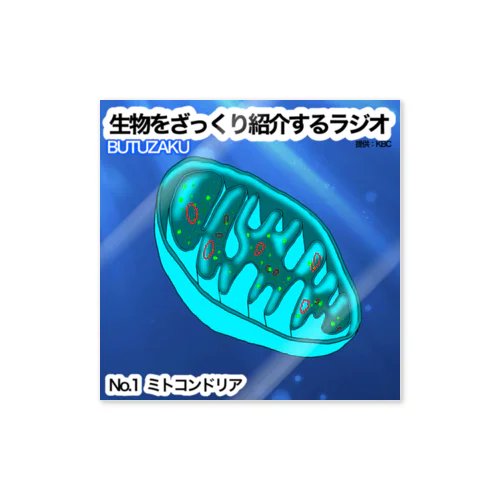 第1話：「ミトコンドリア」　番組サムネステッカー Sticker