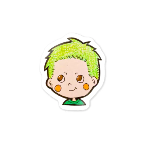 Green Headsくん Sticker