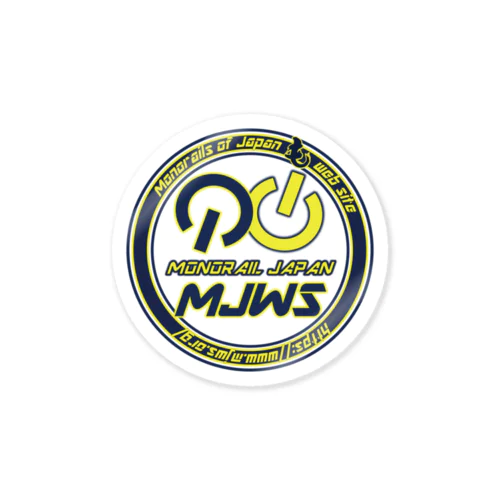 モノレールジャパンウェブサイト MJWS2023logo Sticker