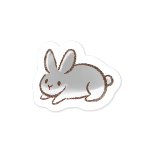 うさぎ#グレー Sticker