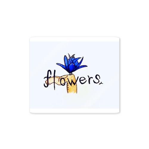 flowers君　sticker Sticker