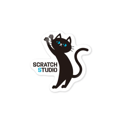 SCRATCH STUDIO ステッカー（NO.2） 型抜きタイプ Sticker