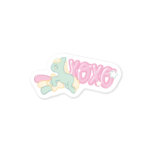 ユニコーン/ロゴ Sticker