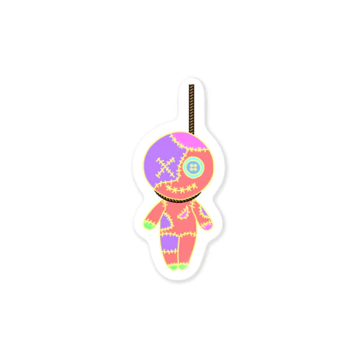 HANGING VOODOO DOLL PASTEL ステッカー