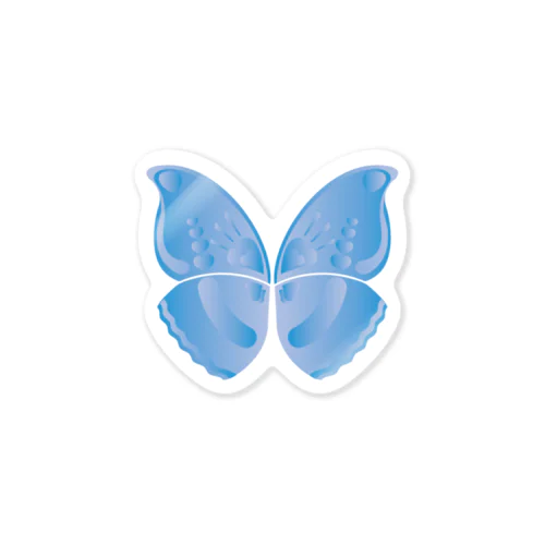 BUTTERFLY2 (BLUE) ステッカー