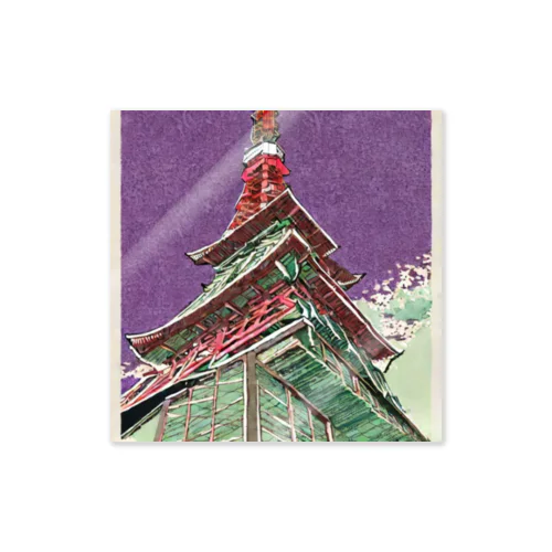 tokyotower3 Sticker