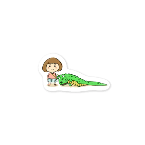 わにのかばん Sticker