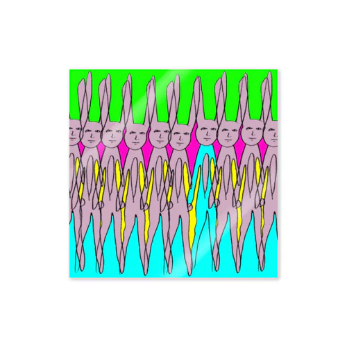 悟りうさぎ ステッカー