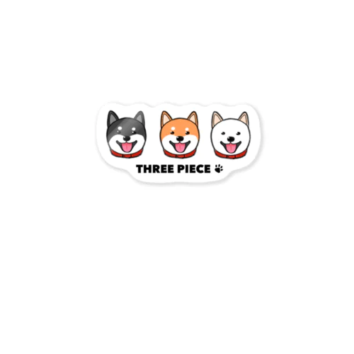 3ピース柴犬グッズ Sticker