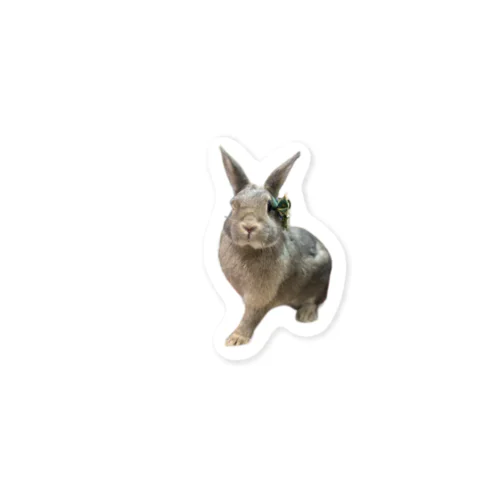 ミニウサギのラグ Sticker