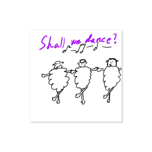 Shall  we dance？(羊) Sticker